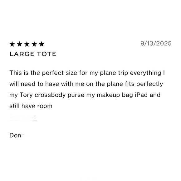 NEW! TORY BURCH Ella Tote, Navy, Large, Brand New With Tag! GORGEOUS - Picture 13 of 16